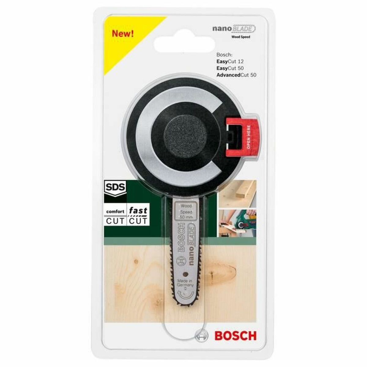 Espada para motosserra BOSCH Nanoblade Easycut 50 Madeira Multiferramenta